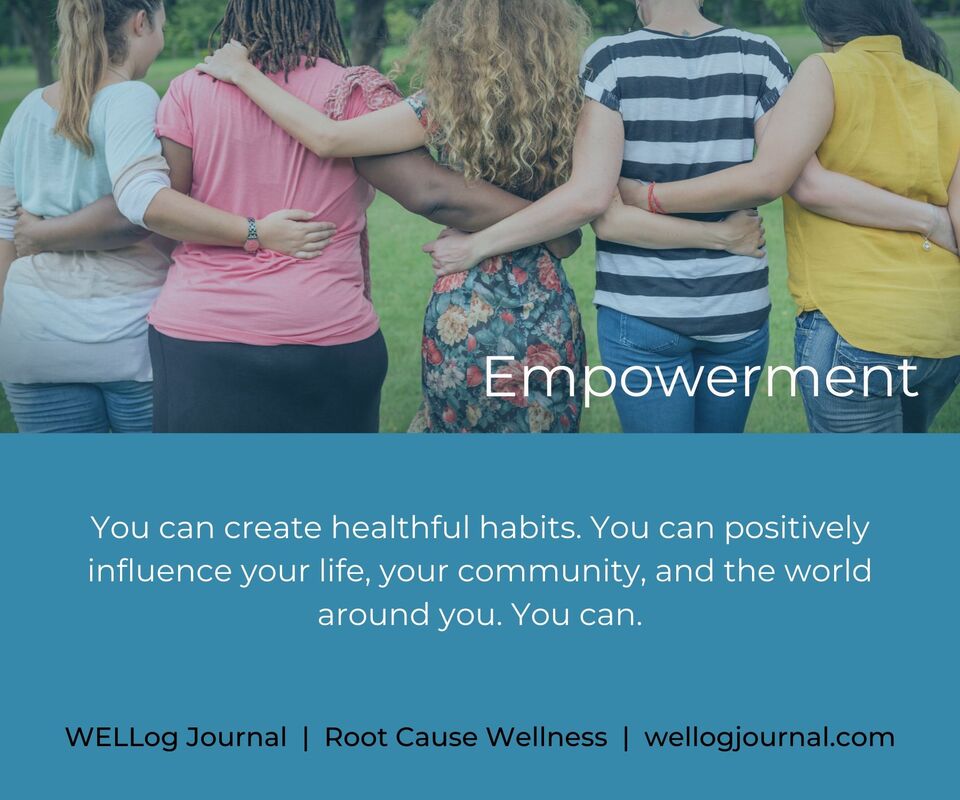 Photo and message about empowerment