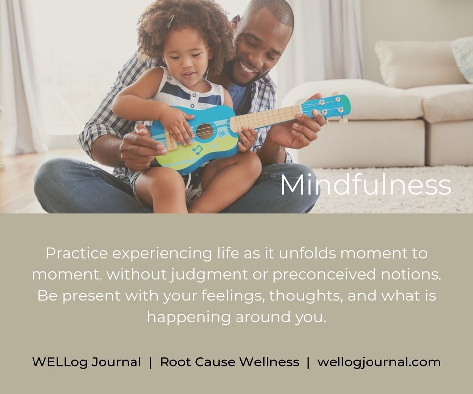 Photo and message about mindfulness
